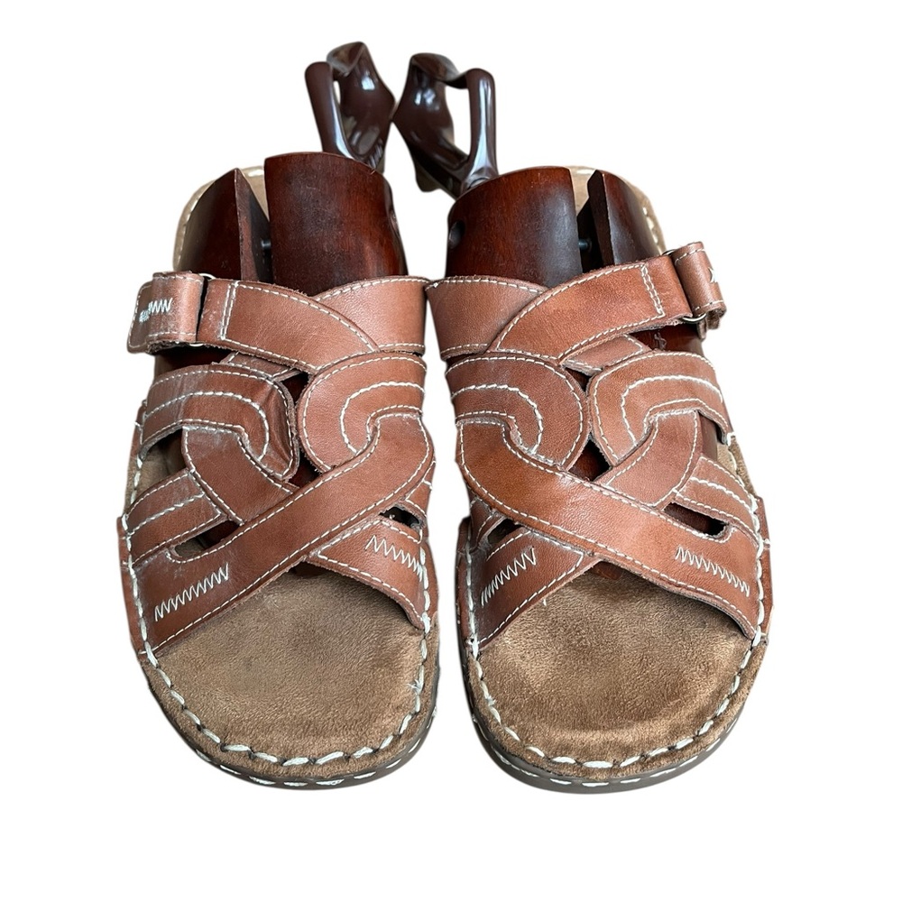Natural natural soul woman’s size 10 Tan Leather Sandals - Picture 4 of 7